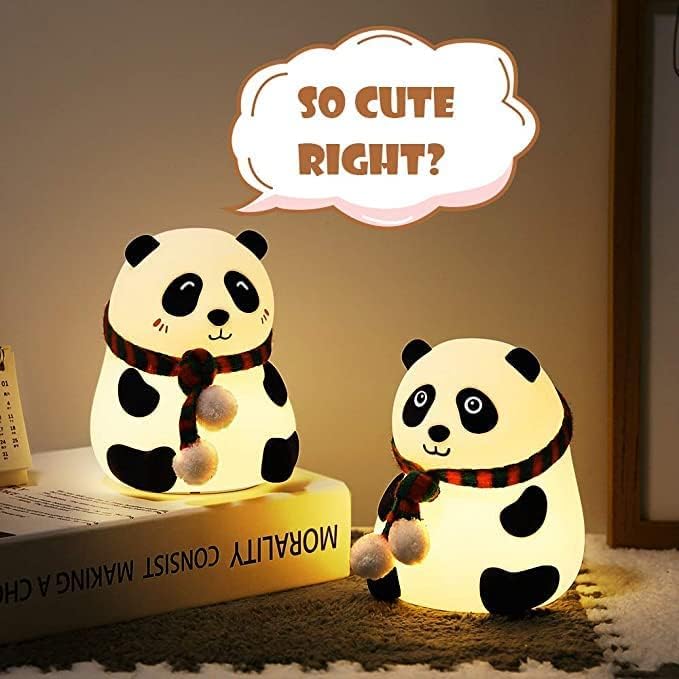 Cute Panda Night Lamp Silicone Night Light | 7-Color Changing Lamp | Night Lamp for For Home