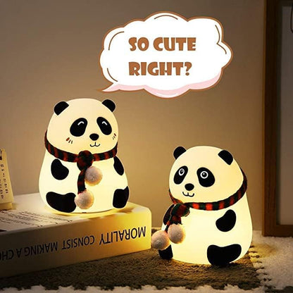 Cute Panda Night Lamp Silicone Night Light | 7-Color Changing Lamp | Night Lamp for For Home