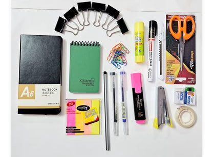 Trend Matricks | Office Combo | Complete Stationery Kit for School, Home & Office | Classic Style, White Color