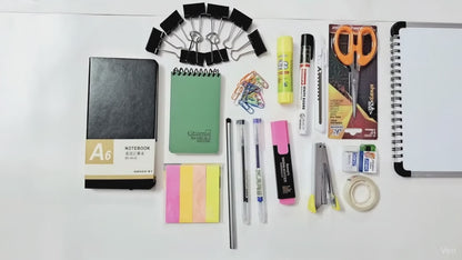 Trend Matricks | Office Combo | Complete Stationery Kit for School, Home & Office | Classic Style, White Color